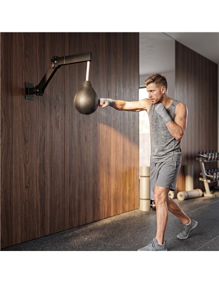 SPORTNOW Wall Mount Speed Bag, Height Adjustable Boxing Speed Bag with Manual Air Pump and Wrenches, Home Gym Workout Equipment - pic 213018 | FastDaddyshop