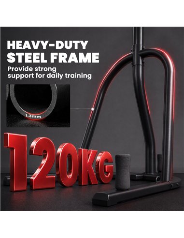 SPORTNOW Punching Bag with Stand for Adults, Freestanding Boxing Stand with Heavy Bag and Weight Plate Storage, Red