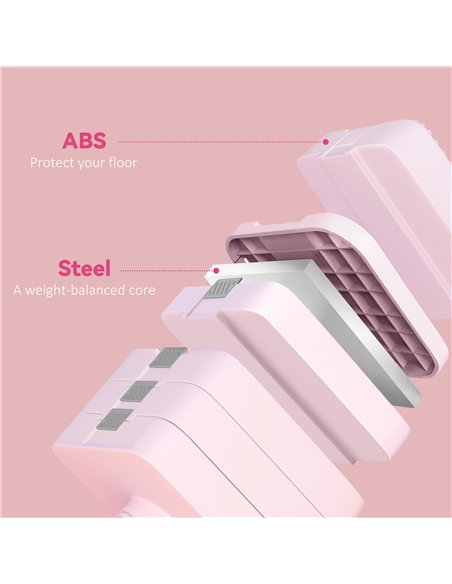 SPORTNOW Adjustable Dumbbell Set of 2, Each 1/2/3/4/5 kg Weight, 5-in-1 Weights Dumbbells Set with Non-Slip Handle, Pink - pic 213051 | FastDaddyshop