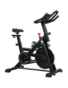 SPORTNOW Exercise Bike, Indoor Stationary Bike with Smart APP, 0-100% Magnetic Resistance, Adjustable Seat & Handlebars