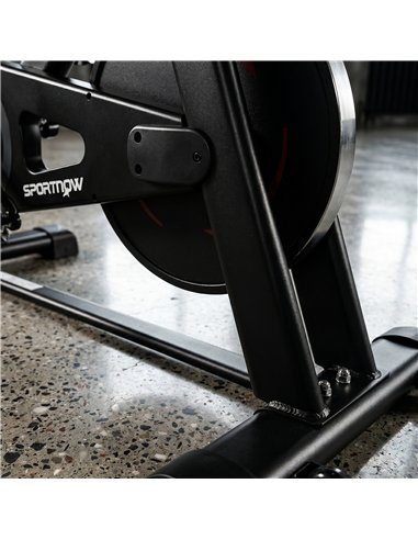 SPORTNOW Exercise Bike, Indoor Stationary Bike with Smart APP, 0-100% Magnetic Resistance, Adjustable Seat & Handlebars