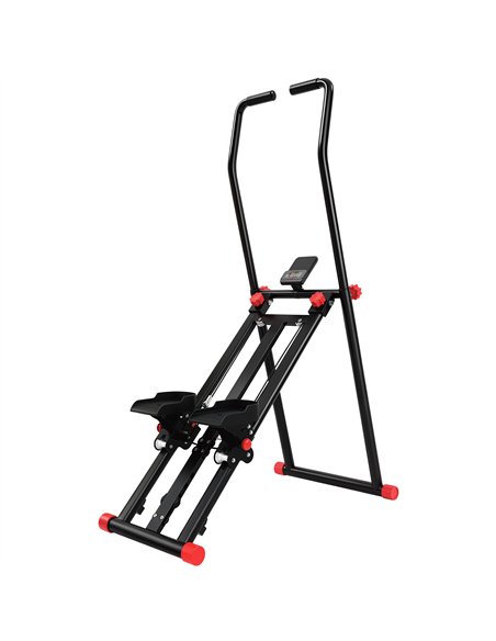SPORTNOW Stair Stepper for Home Gym with 3 Resistances, Foldable Vertical Stair Climber with Adjustable Handlebar, LCD Monitor - pic 213082 | FastDaddyshop