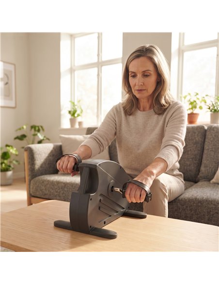 SPORTNOW Mini Exercise Bike with Stepless Adjustable Resistance, LCD Display and 4-Level Pedal Straps for Home Workout, Black - pic 213107 | FastDaddyshop