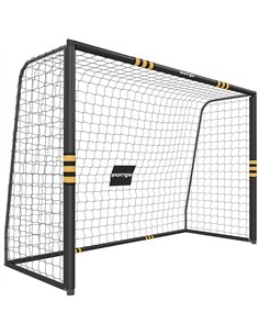 SPORTNOW Football Goal, 10 x 6.5ft Football Net with Ground Stakes, EPE Foam Padding and Metal Frame, Easy Assembly, Yellow