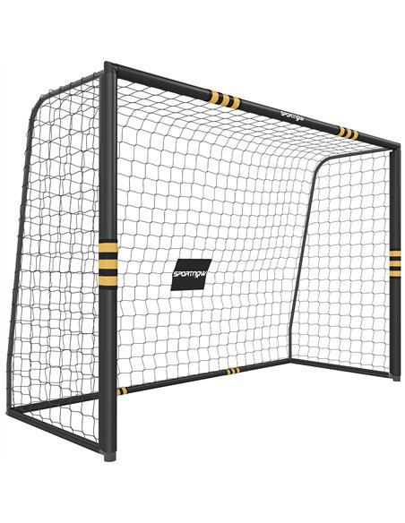 SPORTNOW Football Goal, 10 x 6.5ft Football Net with Ground Stakes, EPE Foam Padding and Metal Frame, Easy Assembly, Yellow - pic 213136 | FastDaddyshop