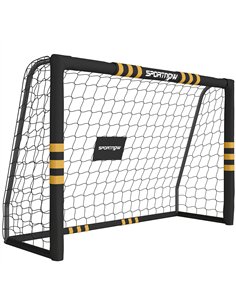 SPORTNOW Football Goal, 6 x 4ft Portable Football Net with EPE Foam Padding, PVC Tube Covers Ground Stakes and Metal Frame