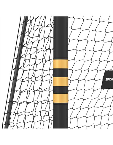 SPORTNOW Football Goal, 8 x 5ft Portable Football Net with EPE Foam Padding, PVC Tube Covers Ground Stakes and Metal Frame