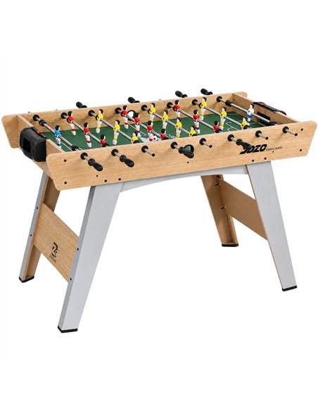 SPORTNOW 4ft Table Football, Foosball Game Table with 22 Players, 2 Balls and Manual Scorers for Family, Natural Wood Finish - pic 213190 | FastDaddyshop