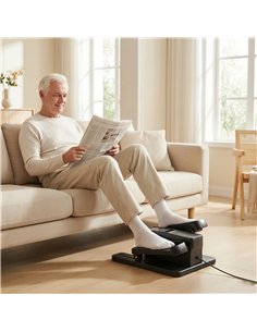 SPORTNOW Under Desk Elliptical Machine with Manual & Auto Modes, 12 Adjustable Speed, Remote Control & LED Monitor for Home 2