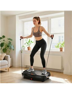 SPORTNOW Vibration Plate Exercise Machine with 120 Speed Levels, 5 Programs, Quiet Vibrating Plate with Resistance Bands 2