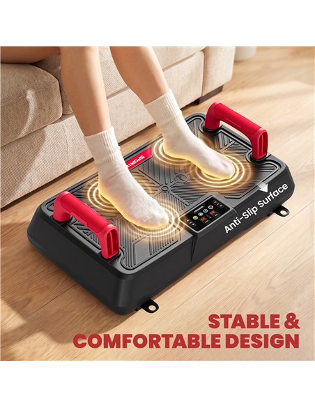 SPORTNOW Vibration Plate Exercise Machine with 99 Speed Levels, 3 Programs, Quiet Vibrating Plate with Resistance Bands - pic 213259 | FastDaddyshop