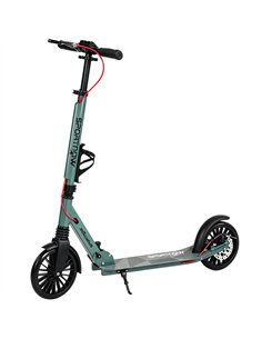 SPORTNOW Foldable Kick Scooter with Height Adjustable Handlebar, One-click Folding Adult Scooters with 200 mm Big Wheels, Silver