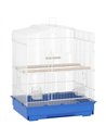 PawHut Large Metal Bird Cage with Perches, Food Bowls, Swing, for Budgies, Parakeets, Blue