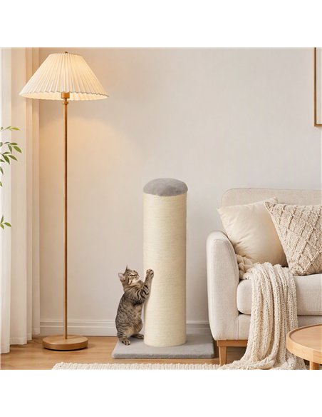 PawHut Cat Scratching Post, 76cm Tall Scratch Post for Indoor Kittens, Cat Scratcher with Stable Base - pic 213461 | FastDaddyshop