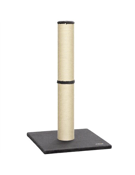 PawHut Cat Scratching Post, 80cm Tall Cat Scratch Post with Sisal Rope, Plush Base, Lightweight Claw Scratcher - pic 213478 | FastDaddyshop