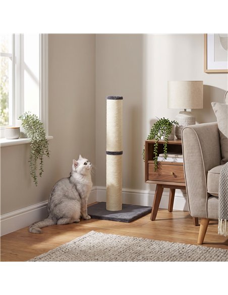 PawHut Cat Scratching Post, 80cm Tall Cat Scratch Post with Sisal Rope, Plush Base, Lightweight Claw Scratcher - pic 213486 | FastDaddyshop