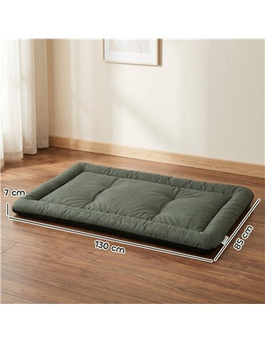 PawHut Waterproof Dog Bed, Foldable Pet Bed with Anti-Slip Bottom, Machine Washable for Large Dogs and Cats, 130 x 85 x 7 cm
