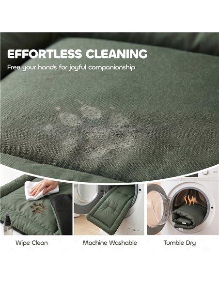 PawHut Waterproof Dog Bed, Foldable Pet Bed with Anti-Slip Bottom, Machine Washable for Large Dogs and Cats, 130 x 85 x 7 cm - pic 213500 | FastDaddyshop