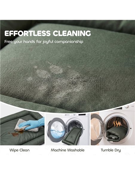 PawHut Waterproof Dog Bed, Foldable Pet Bed with Anti-Slip Bottom, Machine Washable for Small Puppies and Cats, 90 x 60 x 5 cm - pic 213509 | FastDaddyshop