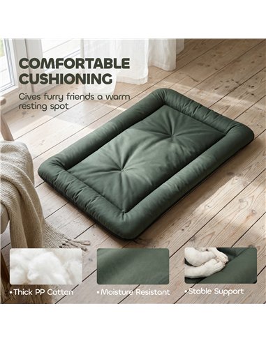 PawHut Waterproof Dog Bed, Foldable Pet Bed with Anti-Slip Bottom, Machine Washable for Small Puppies and Cats, 90 x 60 x 5 cm