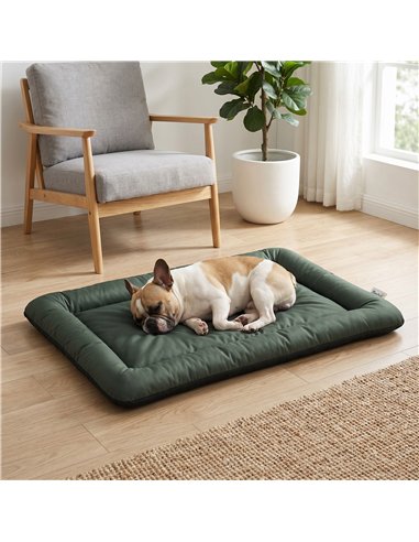 PawHut Waterproof Dog Bed, Foldable Pet Bed with Anti-Slip Bottom, Machine Washable for Small Puppies and Cats, 90 x 60 x 5 cm