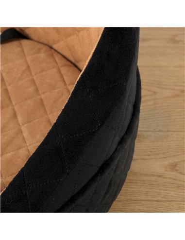 PawHut Dog Car Seat, Detachable Washable Dog Booster Seat with Thick Cushion, Seat Belt, Pockets for Small Under 10kg, Brown