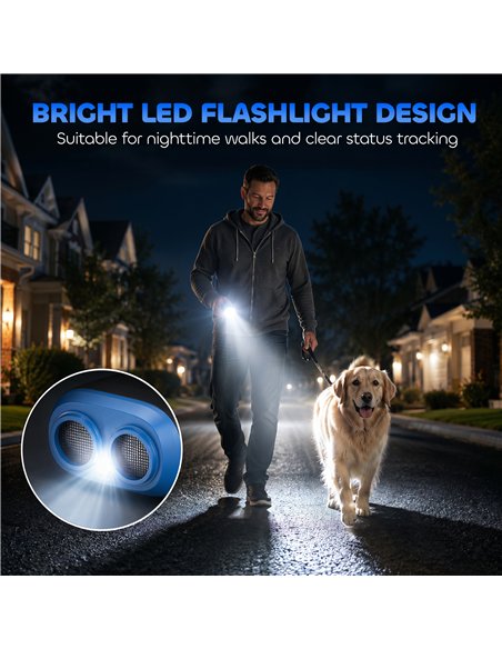PawHut Anti Barking Device for Dogs, Ultrasonic Stop Dog Barking Device with 5 Modes & Vibration, LED Flashlight - pic 213682 | FastDaddyshop