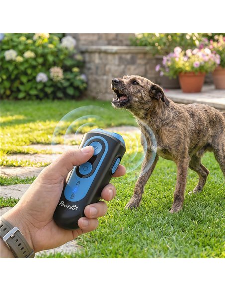 PawHut Anti Barking Device for Dogs, Ultrasonic Stop Dog Barking Device with 5 Modes & Vibration, LED Flashlight - pic 213684 | FastDaddyshop