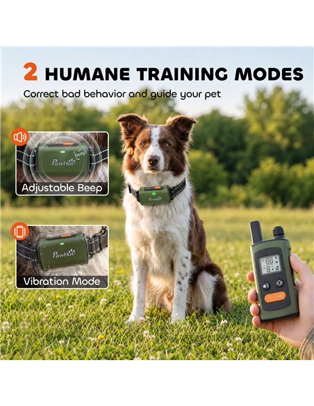 PawHut Dog Training Collar with 3200Ft Remote Range, Anti Barking Device with 3 Modes, IPX7 Waterproof, Rechargeable - pic 213688 | FastDaddyshop