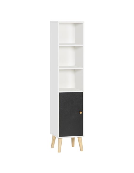 Kleankin Bathroom Storage Cabinet, Floor Standing Tallboy Unit, White - pic 21372 | FastDaddyshop