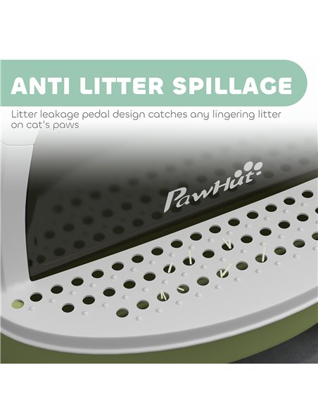 PawHut Enclosed Cat Litter Box w/ Pull-Out Drawer, Scoop, Deodorising Bags for Odour Control, Privacy, Portable, Easy to Clean - pic 213753 | FastDaddyshop