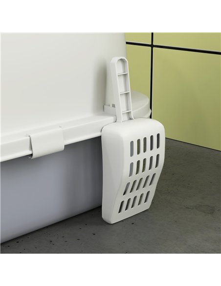 PawHut Enclosed Cat Litter Box w/ Pull-Out Drawer, Scoop, Deodorising Bags for Odour Control, Privacy, Portable, Easy to Clean - pic 213765 | FastDaddyshop
