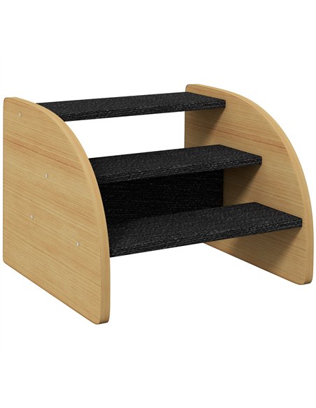 PawHut Dog Steps for Sofa and Bed, 3-Step Dog Stairs, Pet Stairs with Side Panels, Non-Slip Feet for Small Puppies - pic 213811 | FastDaddyshop