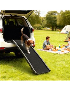 PawHut Foldable Dog Ramp with Frosted Anti-slip Surface, Portable & Lightweight, for Cars, Home, 155 x 38.5 x 15.5 cm 2