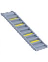 PawHut Dog Car Ramp with Anti-Slip Steps, 10-Steps Pet Stairs for Pets to Access Cars and High Beds, Grey