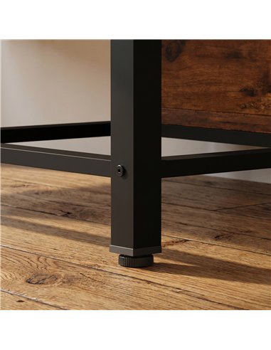 PawHut Fish Tank Stand with Power Outlets Aquarium Stand with Cabinet 20-29 Gallon Tanks Tiger Wood Grain