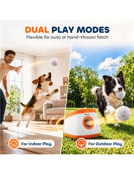 PawHut 6 Pack Dog Balls Toys Fits Aggressive Chewers, Indestructible Teething and Water ETPU Balls for Throw and Fetch - pic 213958 | FastDaddyshop