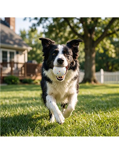 PawHut 6 Pack Dog Balls Toys Fits Aggressive Chewers, Indestructible Teething and Water ETPU Balls for Throw and Fetch