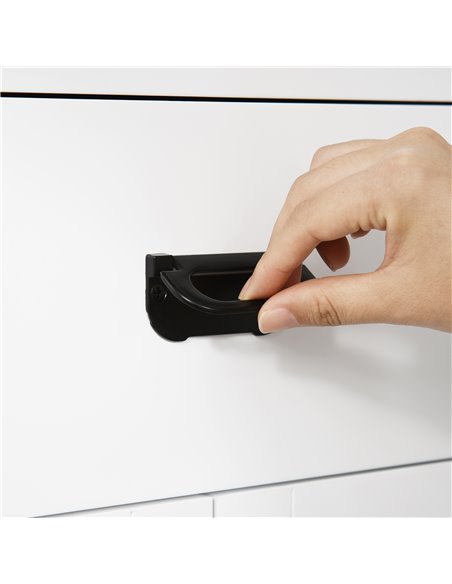 Kleankin Bathroom Cabinet, Bathroom Storage Unit with Drawer, Double Door Cabinet, Adjustable Shelf for Living Room, White - pic 21488 | FastDaddyshop