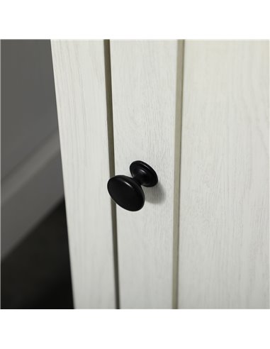 Kleankin Bathroom Cabinet, Tall Storage Cabinet with Door and Adjustable Shelves, 39.5 x 30 x 160 cm, White