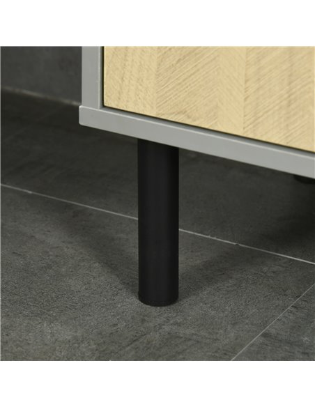 Kleankin Freestanding Bathroom Storage, Tall Bathroom Cabinet with Door and Adjustable Shelves, 31.4x30x165cm - pic 21524 | FastDaddyshop