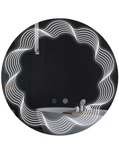 Kleankin 60cm LED Bathroom Mirror with 3 Colour, Smart Touch, Anti-Fog