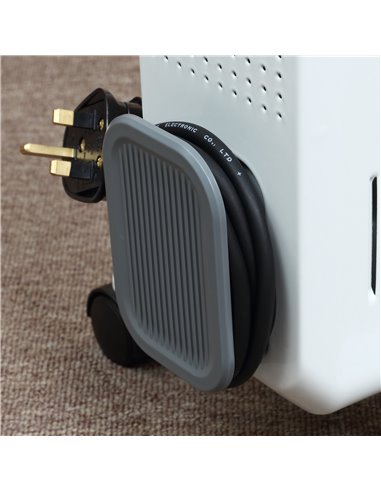 HOMCOM 1630W Oil Filled Radiator, Portable Electric Heater w/ Three Modes Adjustable Thermostat Safety switch, White