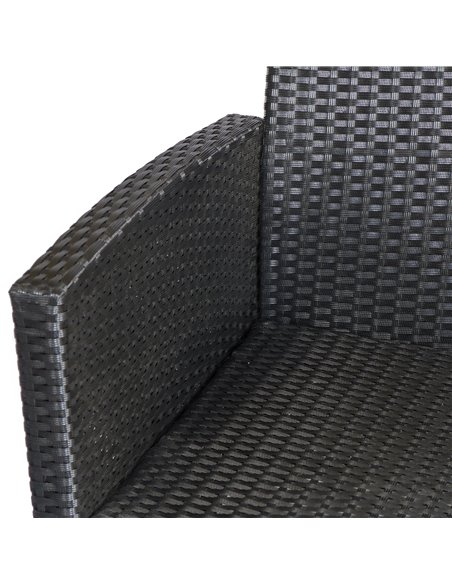 Outsunny 4-Seater All Weather PE Rattan Sofa Set with Cushions, Black - pic 21911 | FastDaddyshop