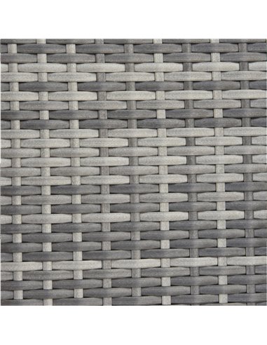 Outsunny 6-Seater Outdoor Garden Rattan Furniture Set w/ Table Grey