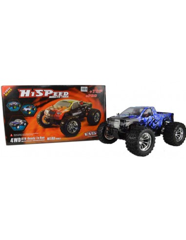 HSP Bug Brusher Electric Radio Controlled Monster Truck 2.4GHz Blue Ice with Free Spare Battery - photo02