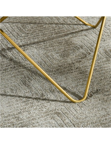 HOMCOM Ф40cm Glass Coffee Table with Tempered Glass Top and Golden Metal Legs - pic 22244 | FastDaddyshop