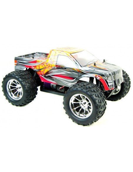 HSP Bug Brusher Electric Radio Controlled Monster Truck 2.4GHz Orang Flame with Free Spare Battery - photo01 - pic 2231 | FastDaddyshop