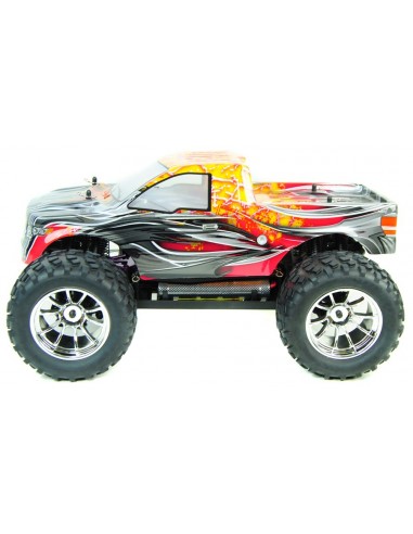 HSP Bug Brusher Electric Radio Controlled Monster Truck 2.4GHz Orang Flame with Free Spare Battery - photo05