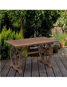 Outsunny Outdoor Garden Coffee Table, Natural Fir Wood, Water-Resistant 2
